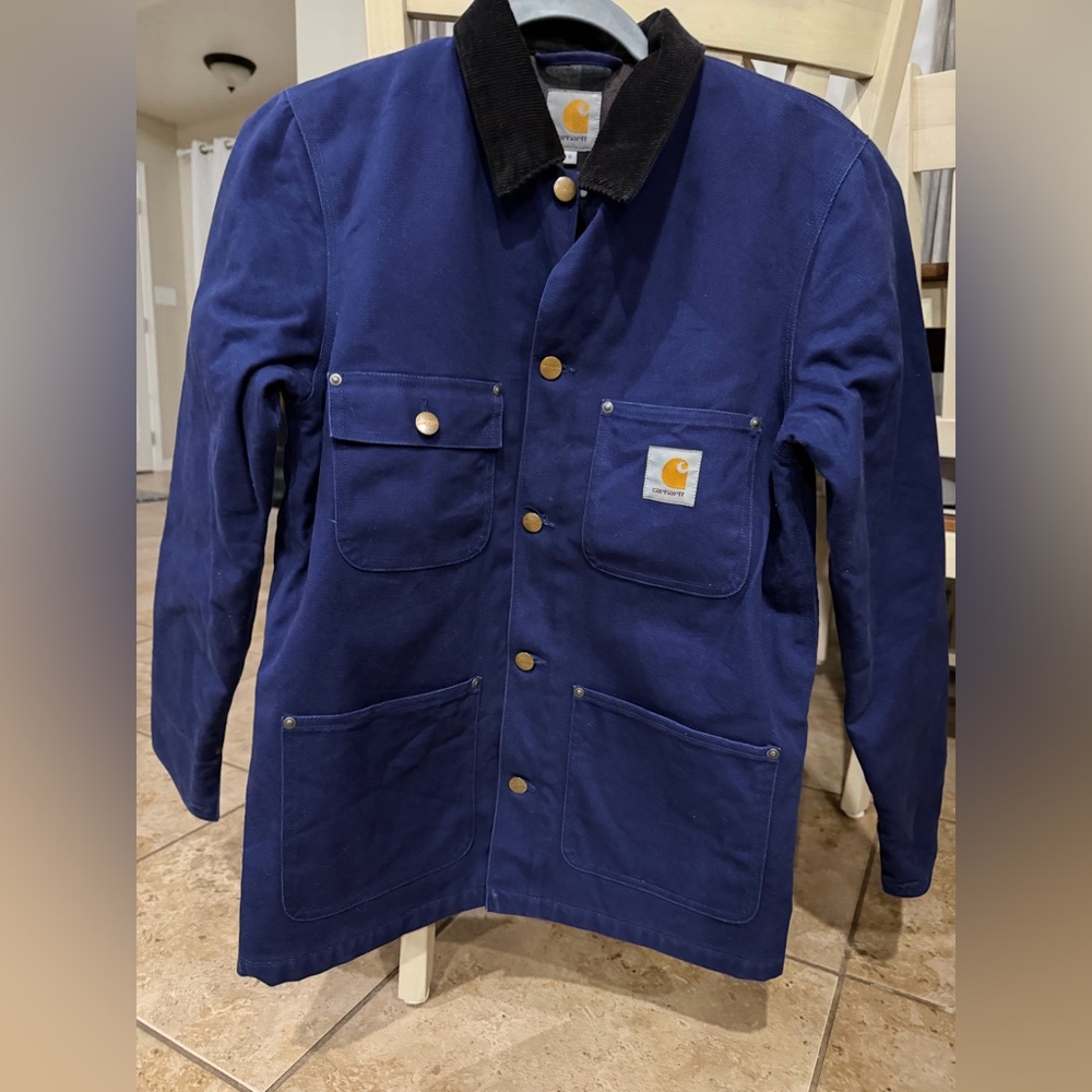 Carhartt WIP Michigan Chore Coat (winter) SMALL Blanket Lined Dearborn Canvas.